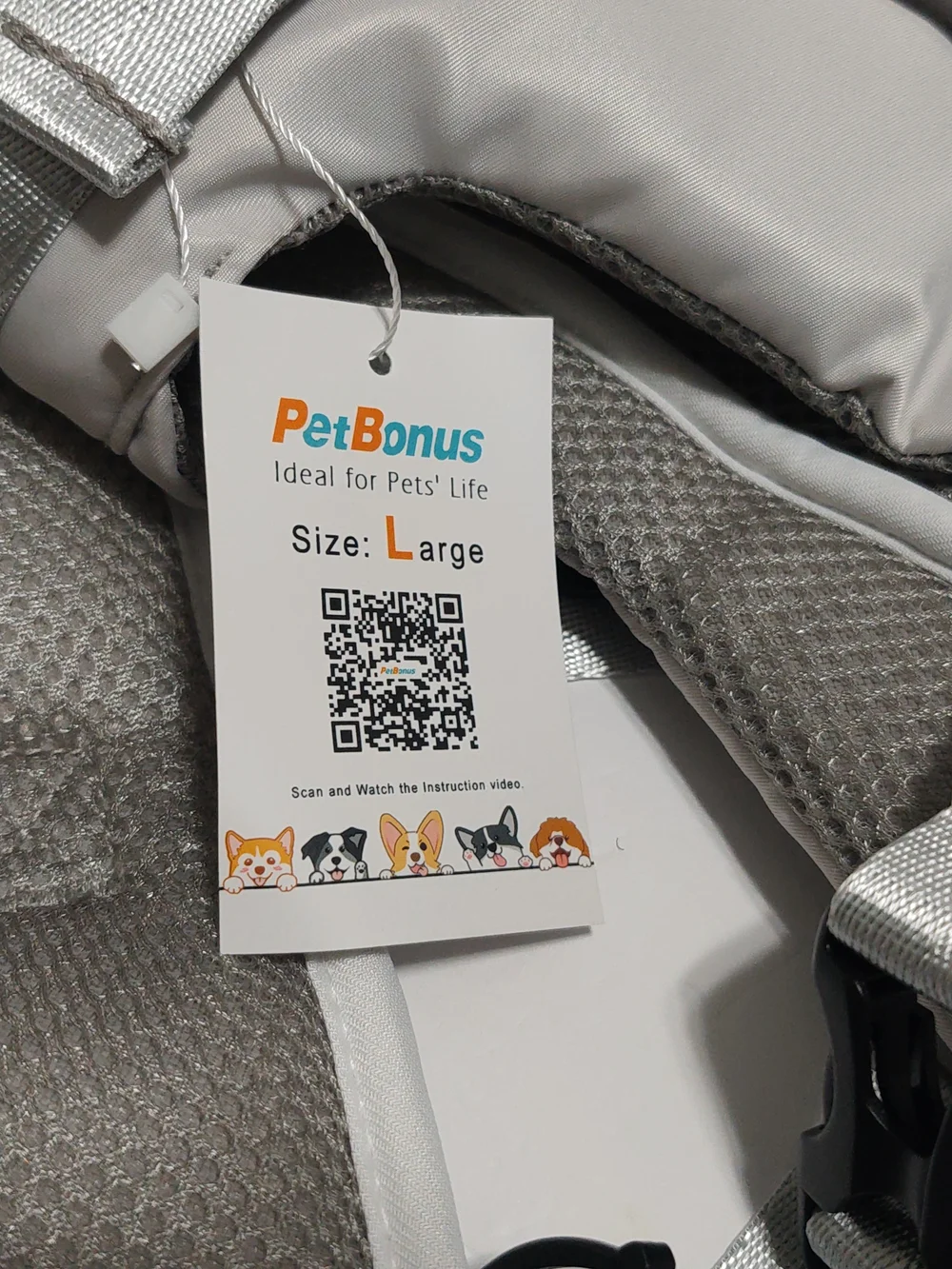 PetBonus Pet Front Dog Carrier L Backpacks Adjustable Pet Backpack Legs Out